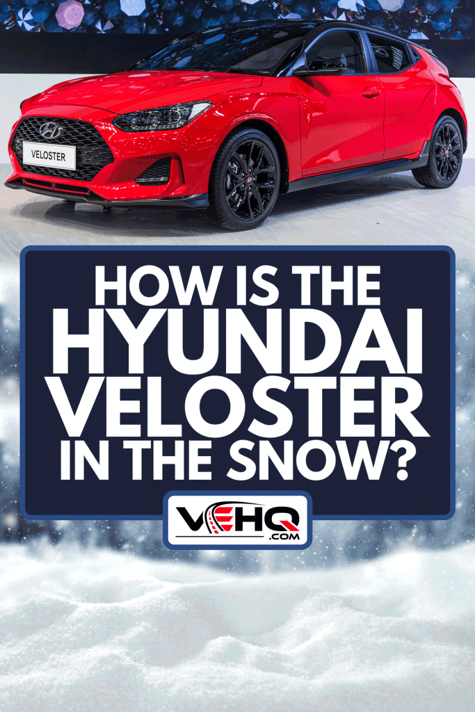 Red Hyundai Veloster on display at motor expo, How Is The Hyundai Veloster In The Snow?