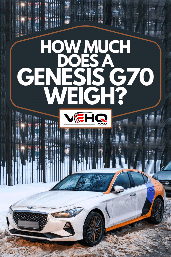 Compact executive sedan Genesis G70 in the city street, How Much Does A Genesis G70 Weigh?