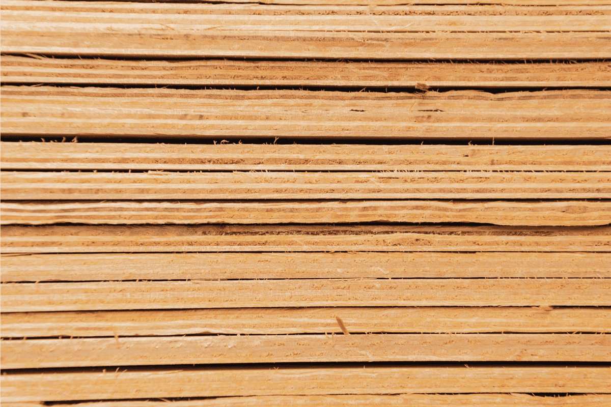 Stacked plywood sheets textured background