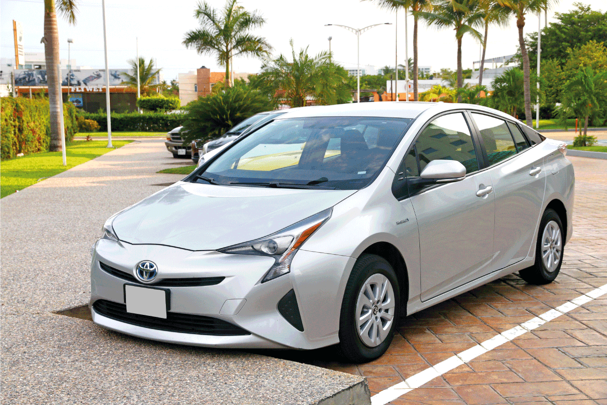 Toyota Prius parked on a city street. Prius Won't Start—What Could Be Wrong