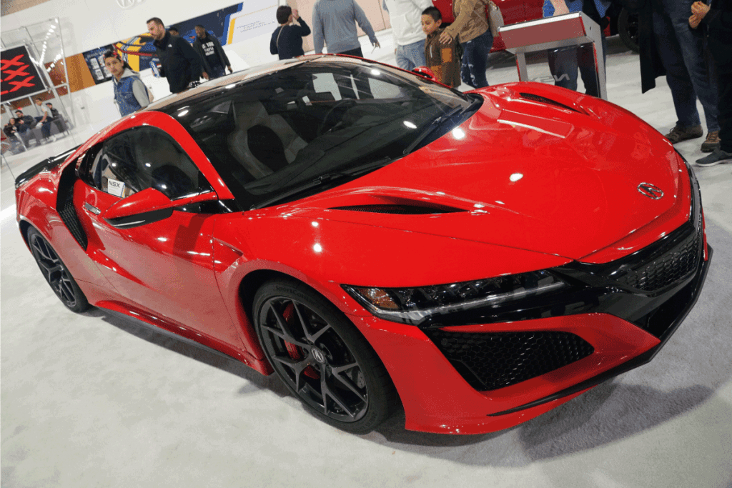 he front view of the red color of 2020 Acura NSX sports car. Is The Acura NSX AWD