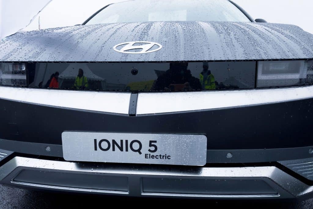A futuristic designed Hyundai Ioniq 5