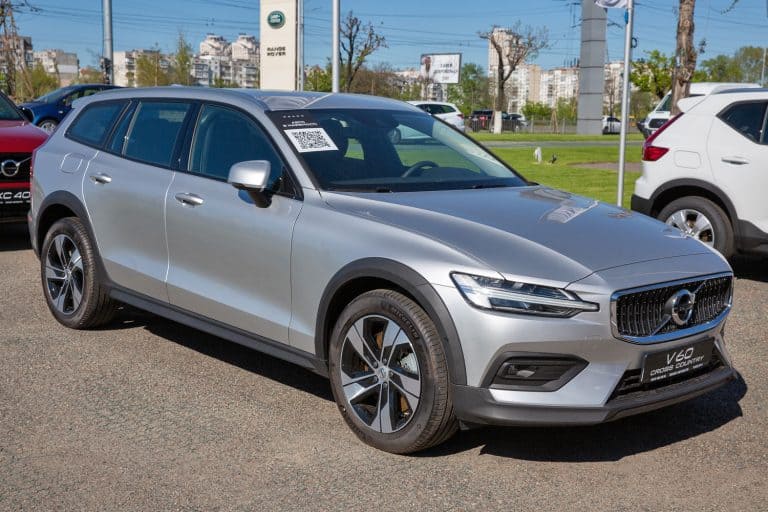 A gray Volvo V60 photographed in the parking lot, Volvo V60 Premier Vs Platinum: What's The Difference?