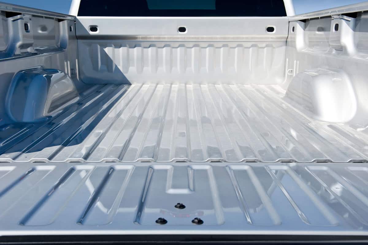 A photo of a huge truck bed