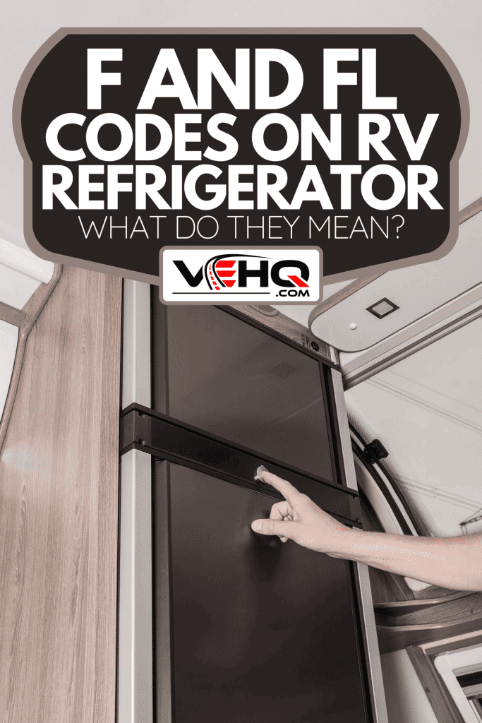 An RV motorhome refrigerator check by the owner, F and FL Codes on RV Refrigerator - What Do They Mean?