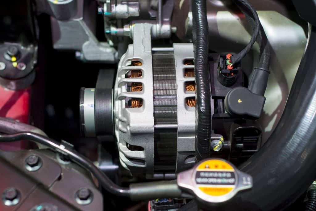The starter motor of car