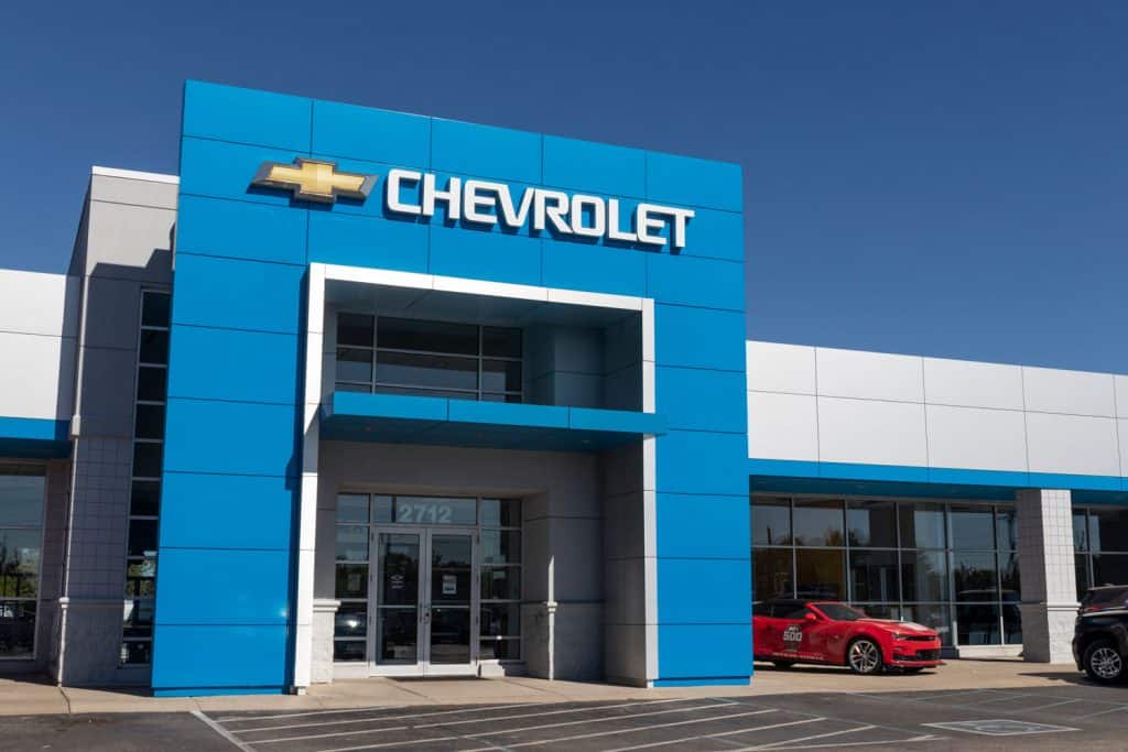 A Chevrolet dealership