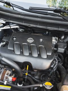 A detailed photo of a Nissan engine, How Long Do Nissan Engines Last?