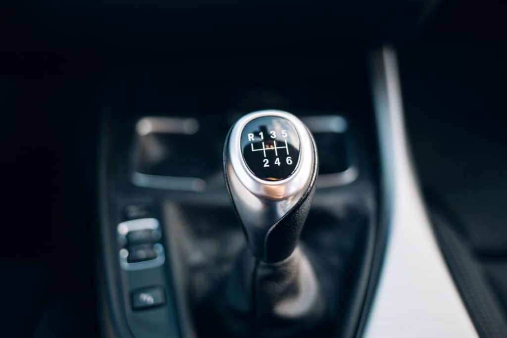 A manual gearbox stick