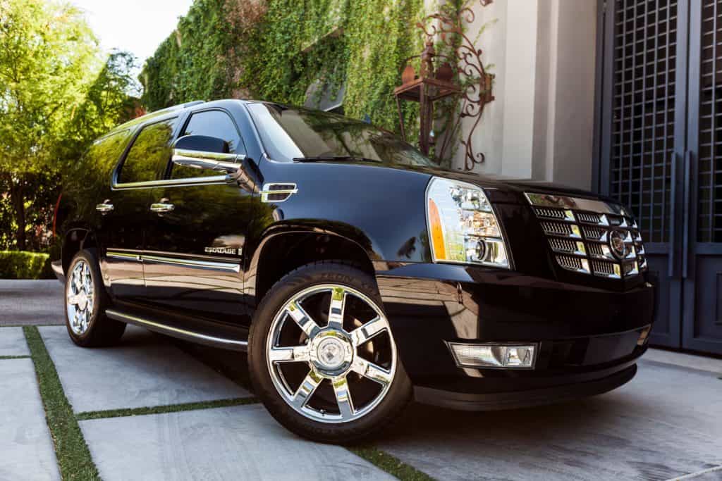 A photo of a black parked 2007 Cadillac Escalade, the Escalade from Cadillac is their most popular SUV.