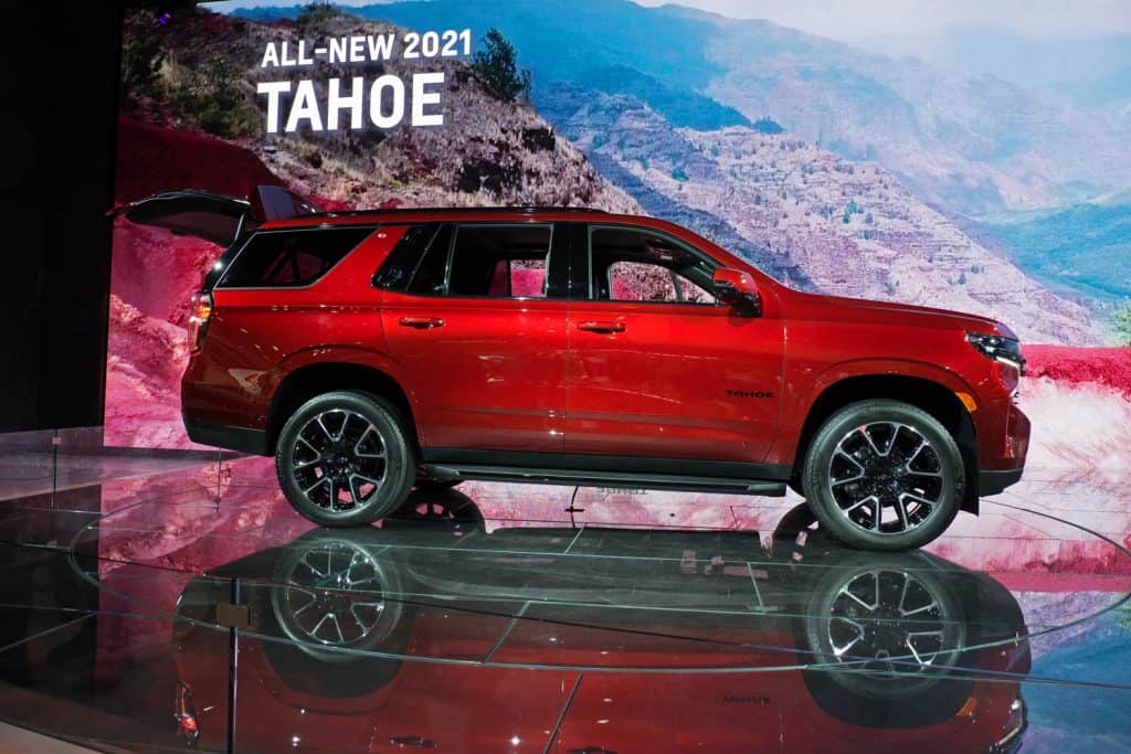 Beautiful all-new red 2021 Chevrolet Tahoe 