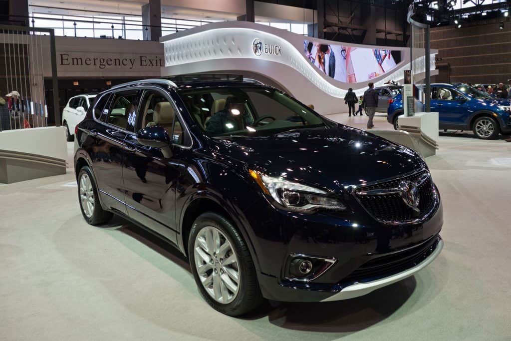 Beautiful blue luxury crossover 2020 Buick Envision