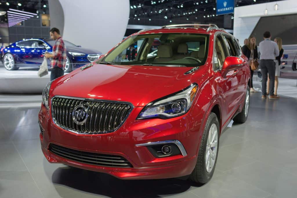 Buick Envision on display during the Los Angeles Auto Show.