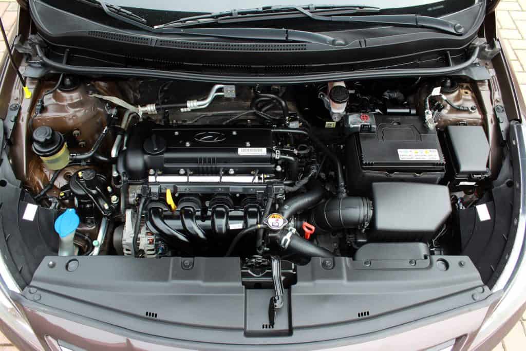 Engine of a Hyundai Accent engine