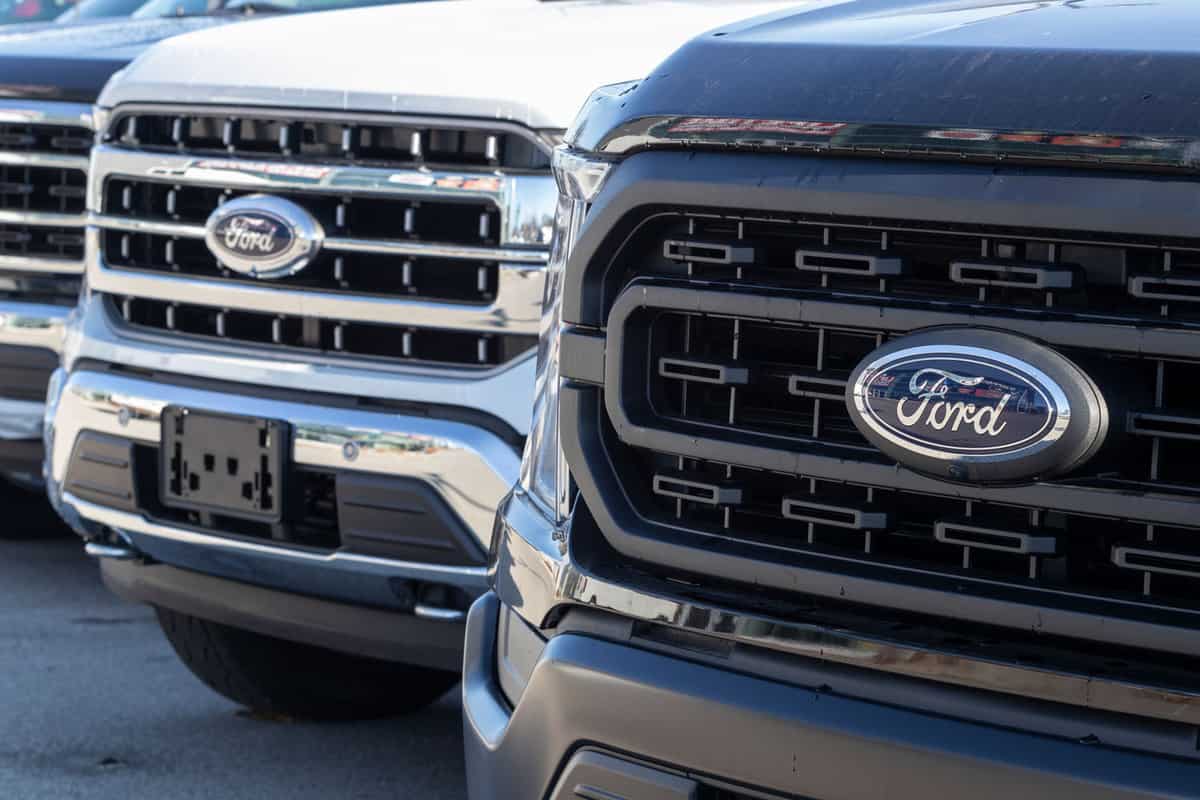 Ford F series displayed at a car dealership, What Is The Best Oil For A Pickup Truck?