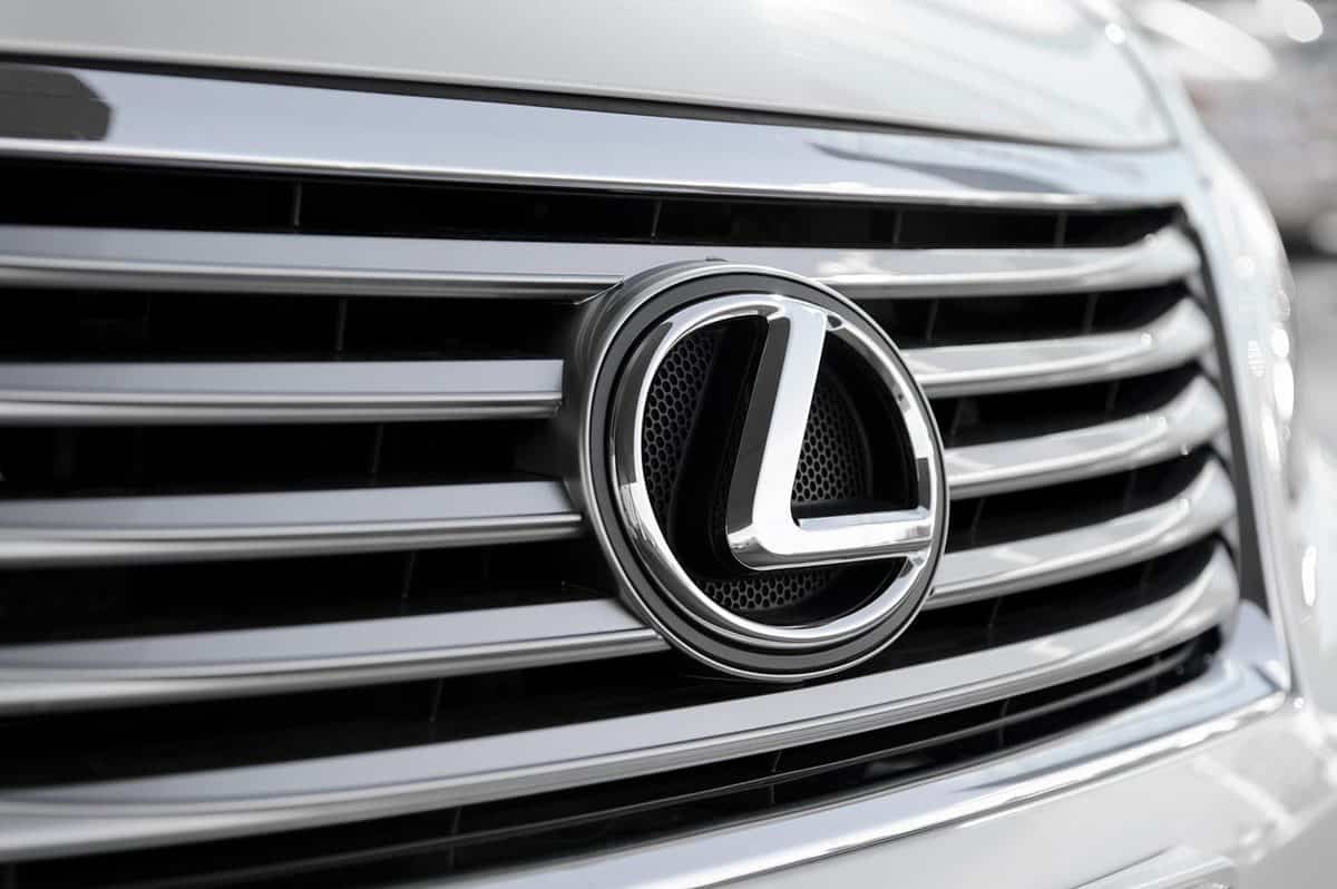 Front grille of the Lexus LS flagship sedan