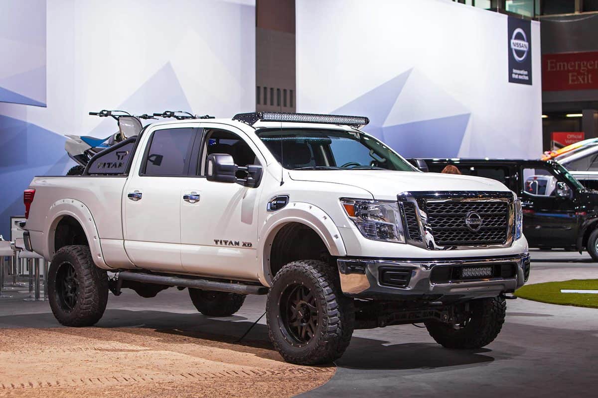 Nissan Titan XD on display at the Chicago Auto Show