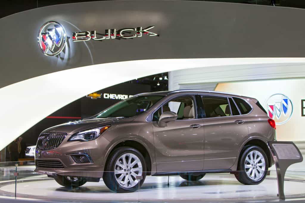 The 2016 Buick Envision on display at the North American International Auto Show 