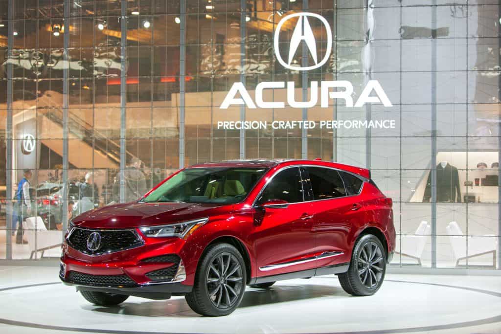 The Acura RDX SUV on display at the Chicago Auto Show media preview