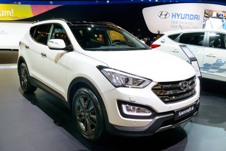 A white Hyundai Santa Fe at a Hyundai car show, How Long Can A Hyundai Santa Fe Last?