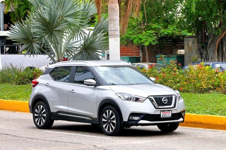 Brand new motor car Nissan Kicks in the city street - Does Nissan Kicks Have Apple Carplay And Android Auto