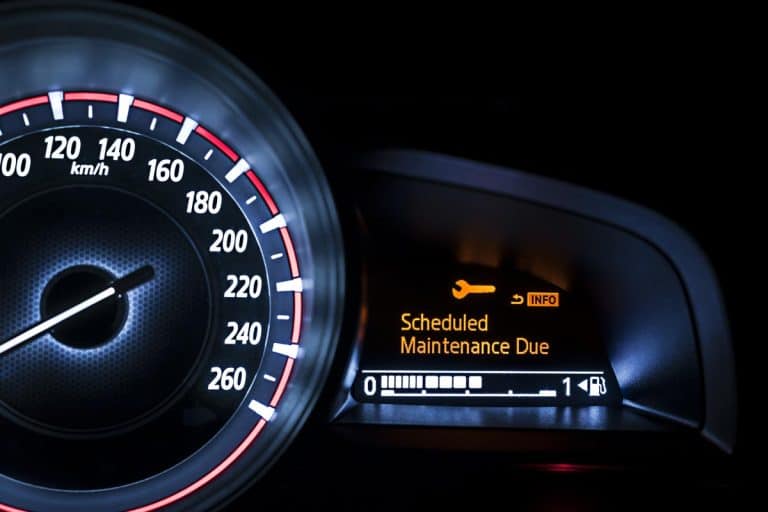 A car speedometer with information display - Scheduled Maintenance Due, How To Reset Maintenance Light On Toyota 4Runner?