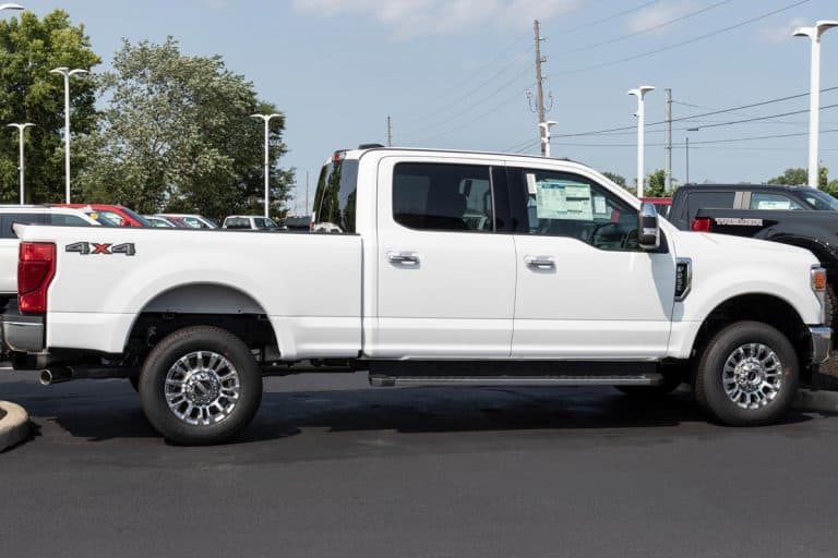 A Ford F250 Super Duty display at a dealership, Ford F-250 Trim Levels Explained