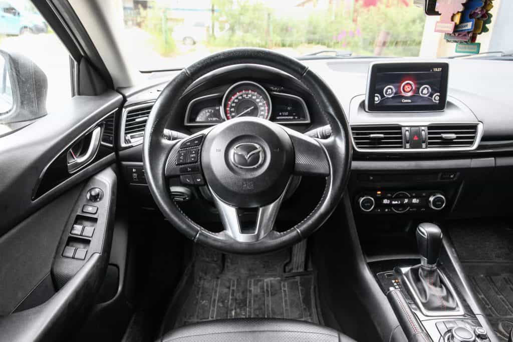 Interior of a Mazda 3