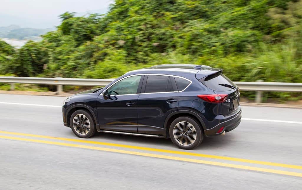 Mazda CX-5 2.4L AWD 2016 car on the test road in test drive