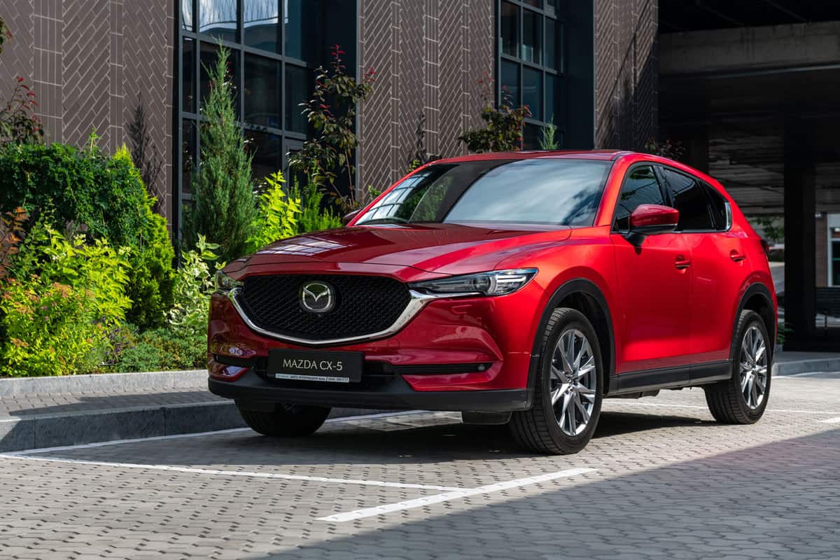 Mazda CX-5 in business district
