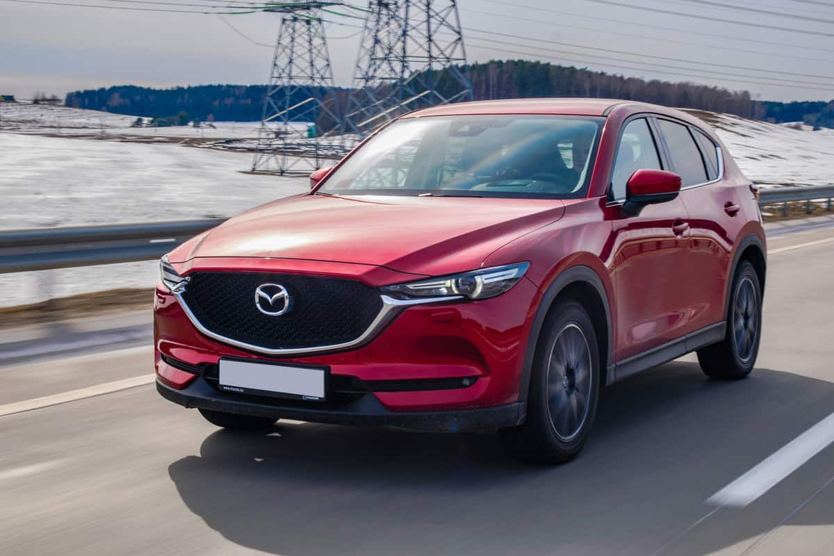 Second generation of Mazda CX-5 at the test-drive event.