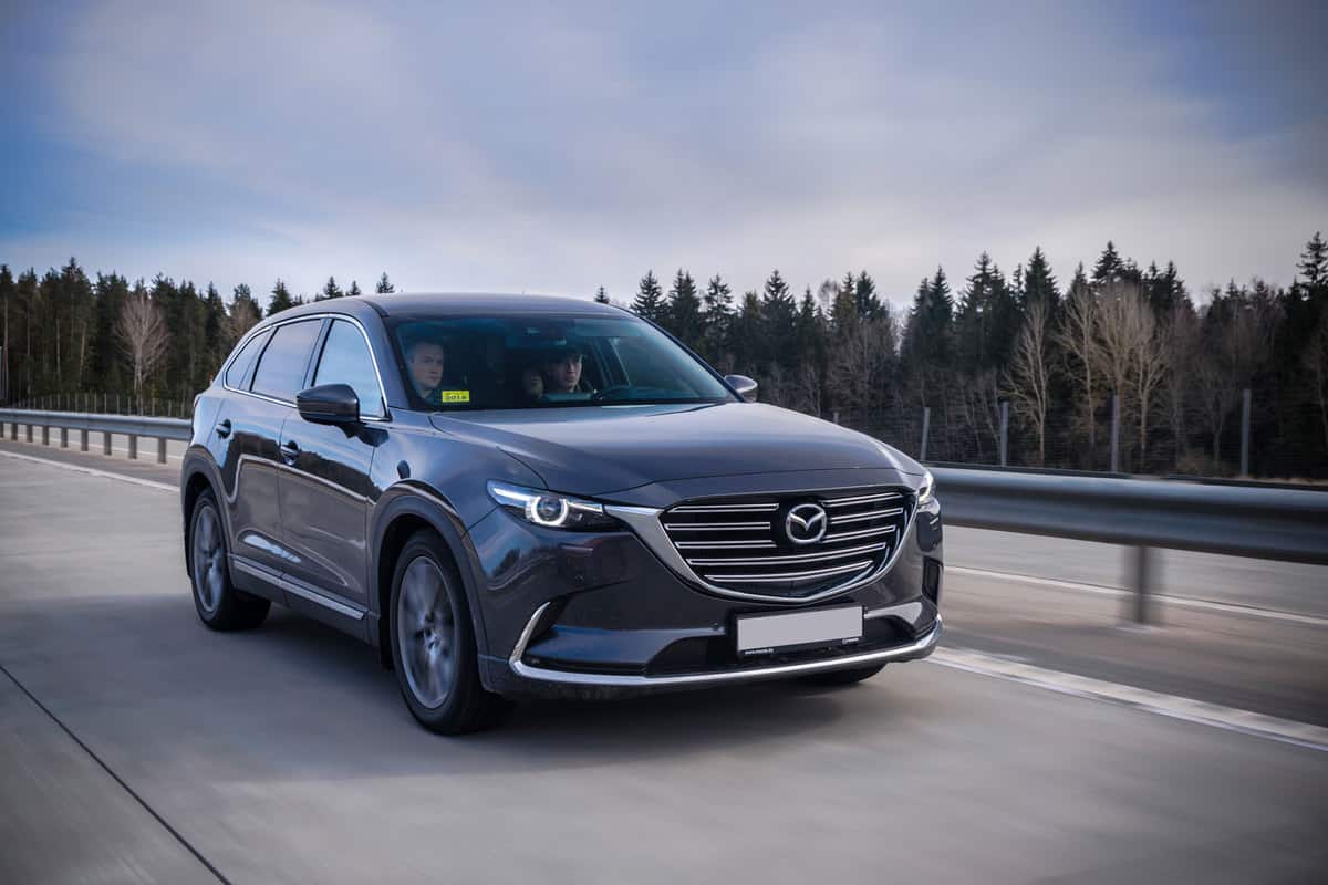 Second generation of Mazda CX-9 at the test-drive event.