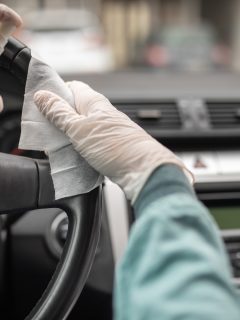 Steering wheel is one of dirtiest parts in car and can contains viruses and bacteria - How To Clean A Sticky Steering Wheel