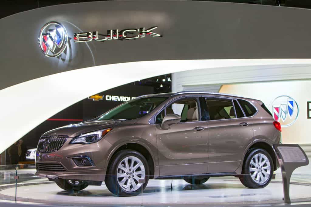 The 2016 Buick Envision on display