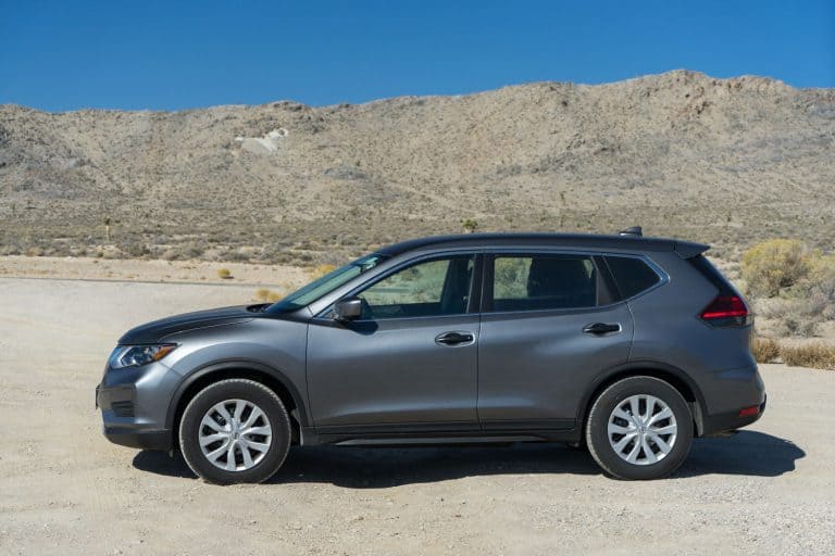 View of a grey 2017 Nissan Rogue in the desert, How To Turn Off Beeping In Nissan Rogue