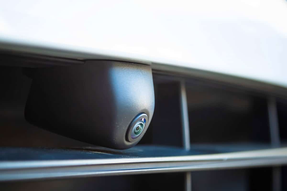 A wide angle car camera