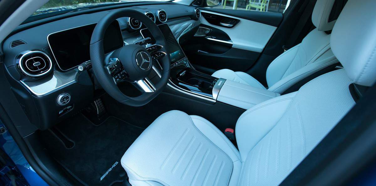Brand new Mercedes c-class interior.