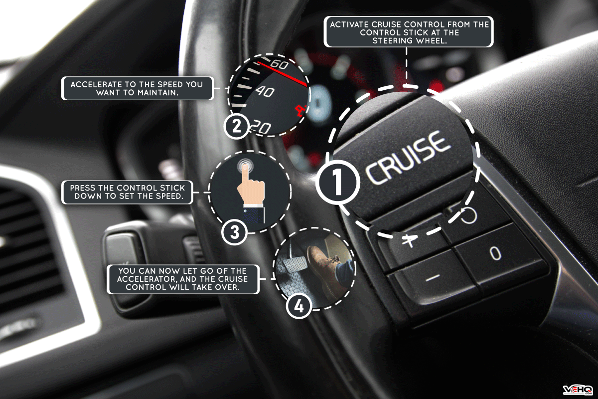 Cruise control button on the steering wheel, How To Use Cruise Control Toyota RAV4?