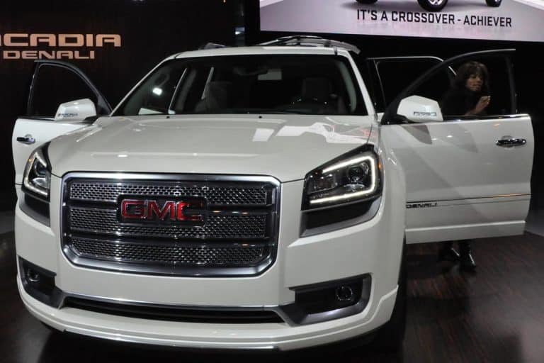 A GMC Acadia Denali at the auto show, How To Fix The Shift To Park Message On A GMC Acadia