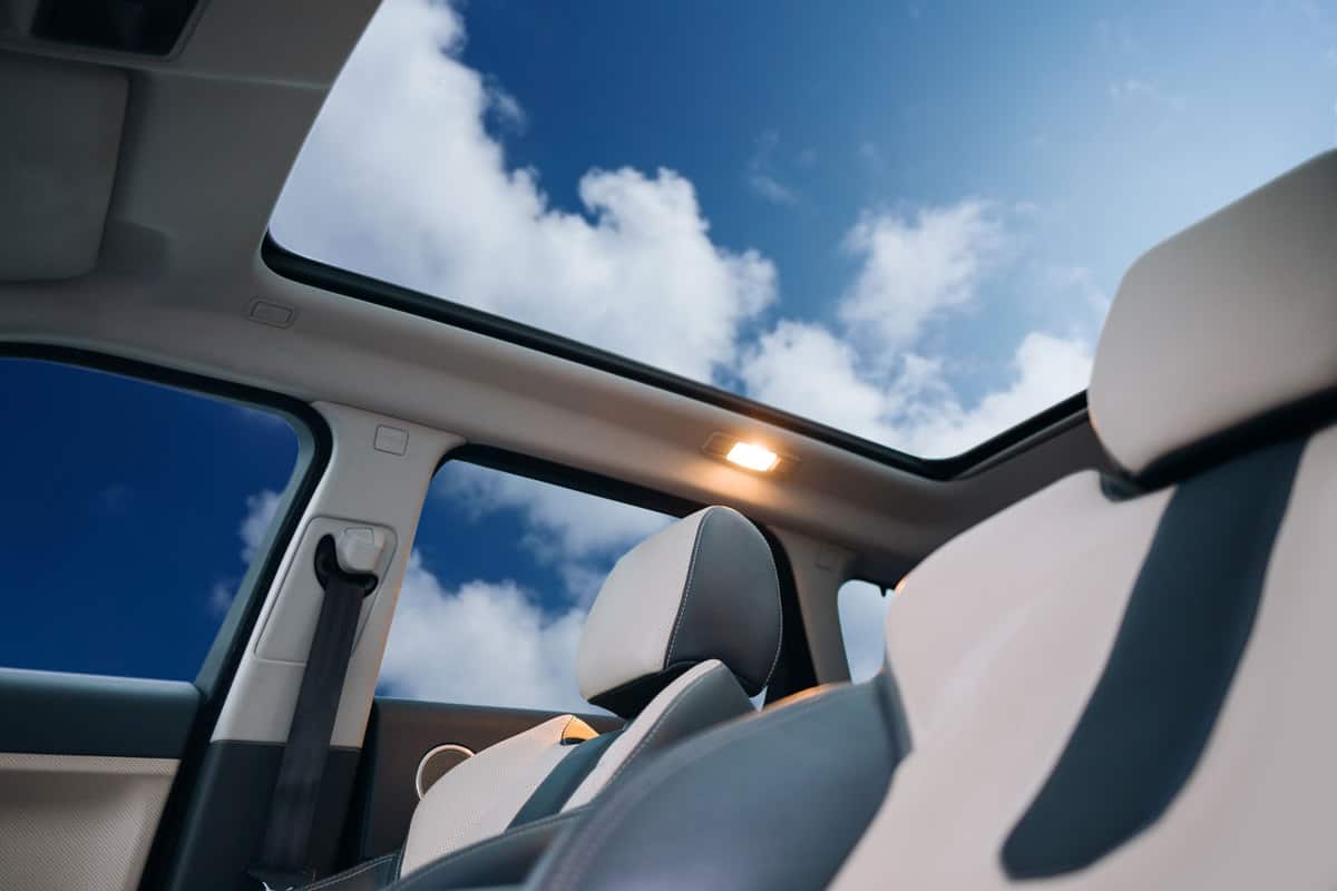 Gorgeous sunroof of a luxurious vehicle