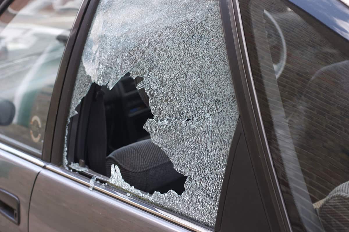 If no alternative solution to get the keys inside the car break the window