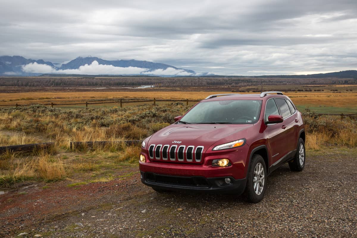 View of a 2015 Jeep Cherokee, a popular SUV in the United States.