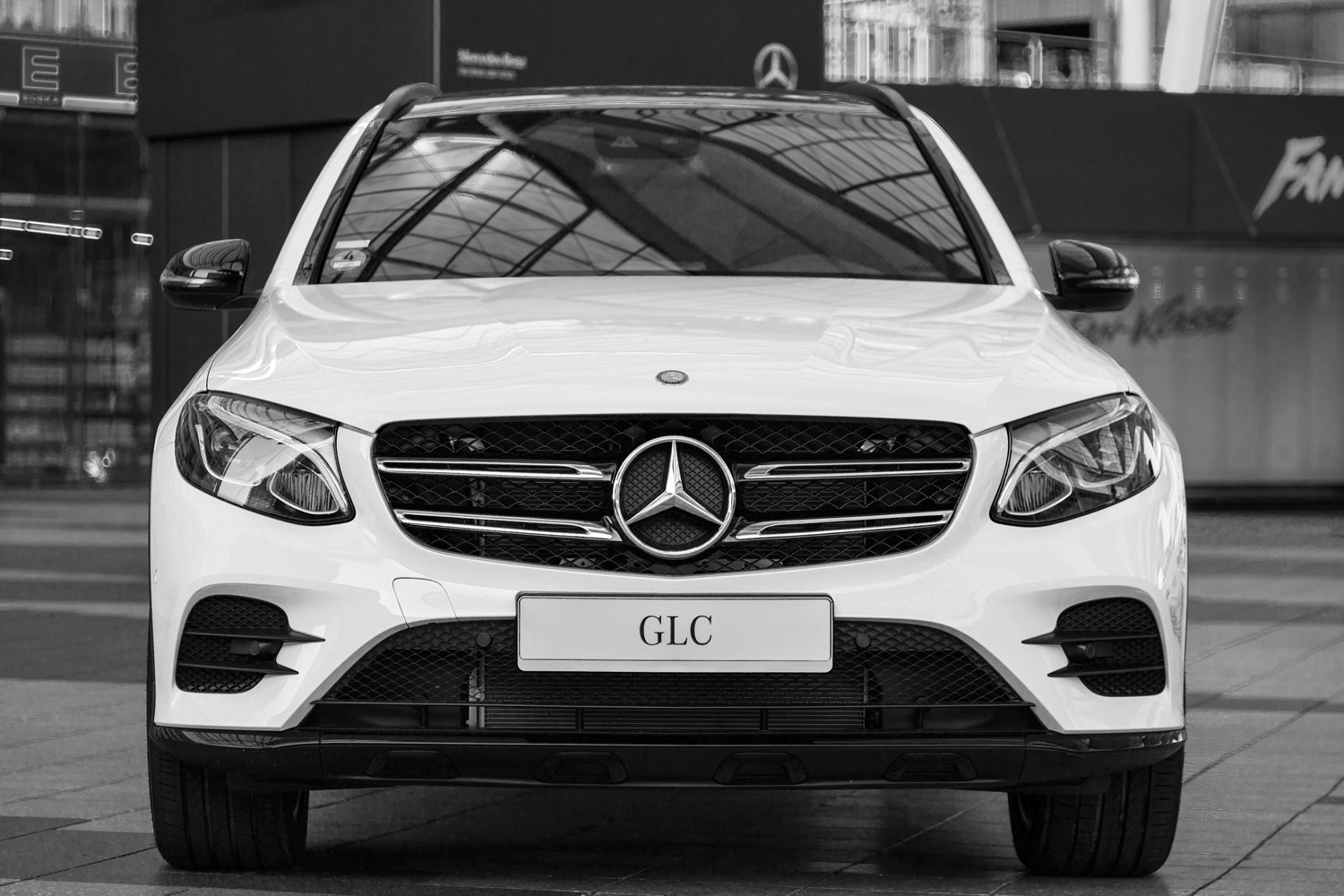 White Mercedes GLC