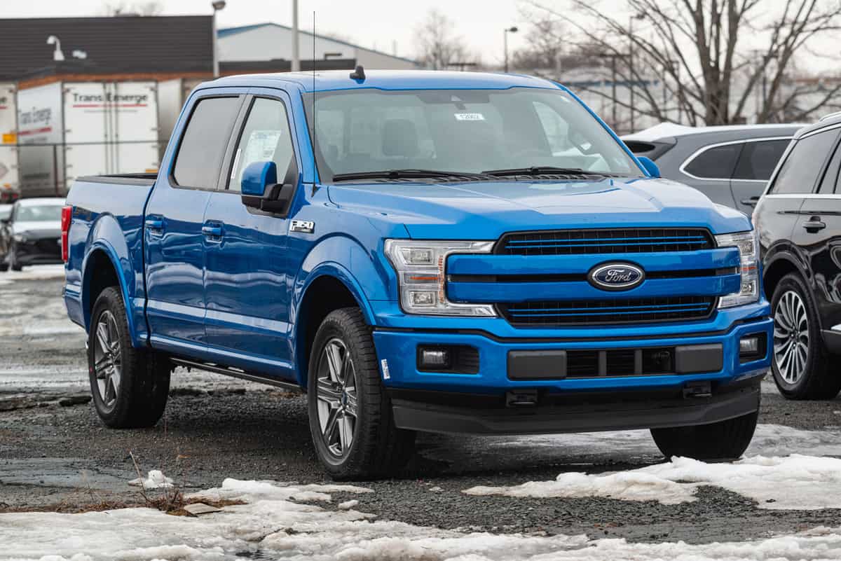 2020 Ford F-150 pickup truck at a dealership in Halifax's North End.