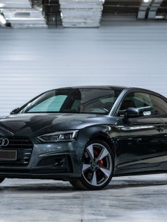 A black Audi RS 3 at parking lot, 10 Luxury Cars That Use Regular Gas