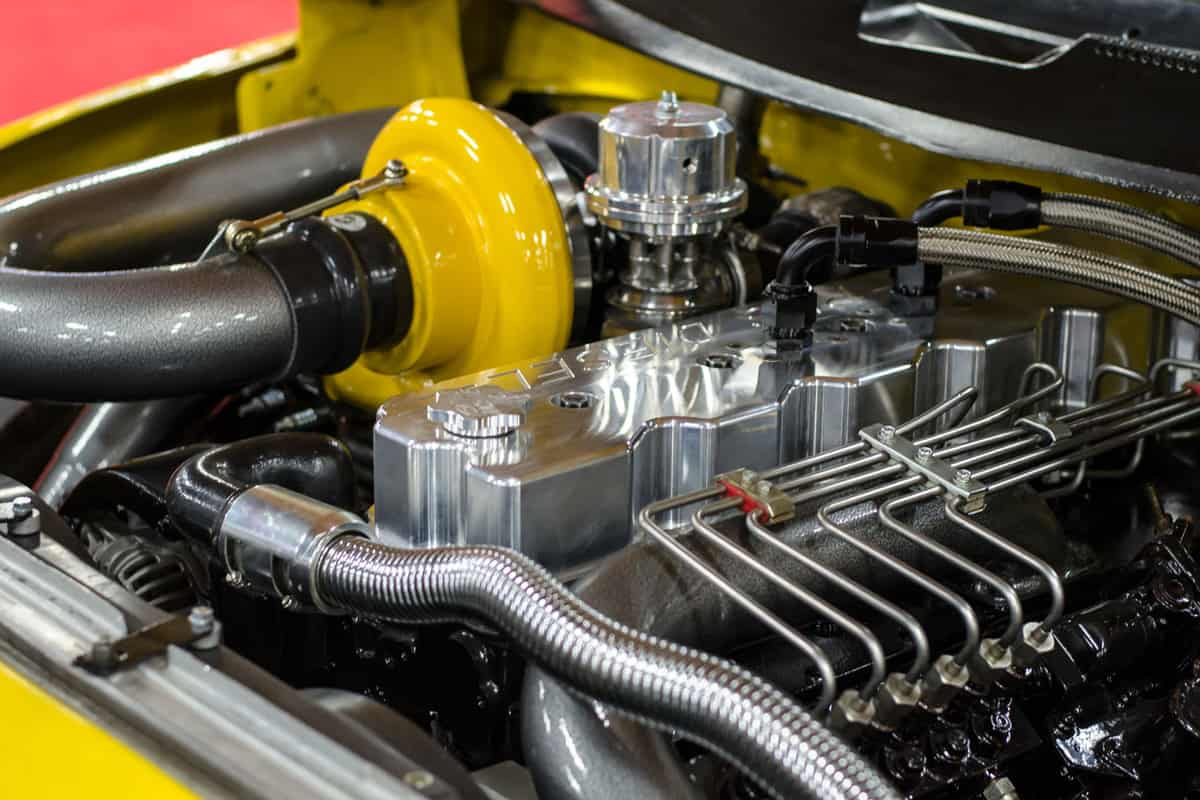 A turbo charged Cummins high powered engine