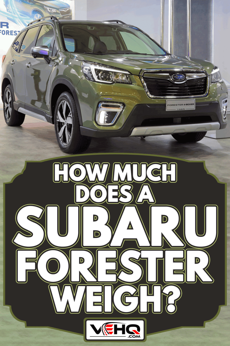 New SUBARU FORESTER e-BOXER car exhibited at motor show, How Much Does a Subaru Forester Weigh?