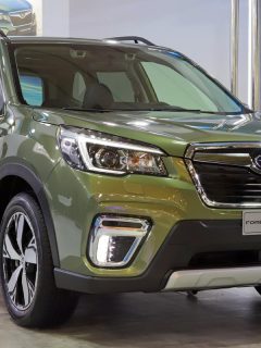 A new SUBARU FORESTER e-BOXER car exhibited at motor show, How Much Does a Subaru Forester Weigh?