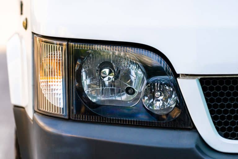 Photo showing a trucks headlight, How To Tell If You Have Projector Or Reflector Headlights