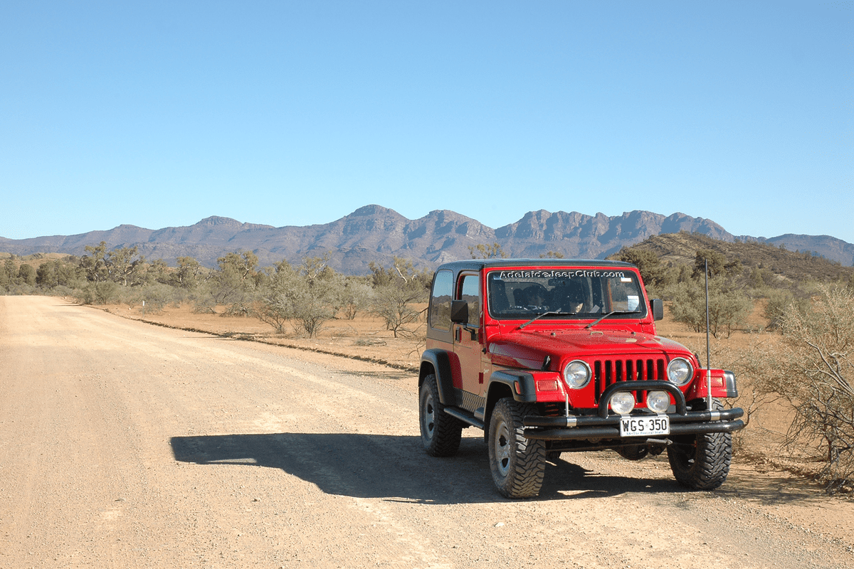 Red 1997 TJ Jeep Wrangler